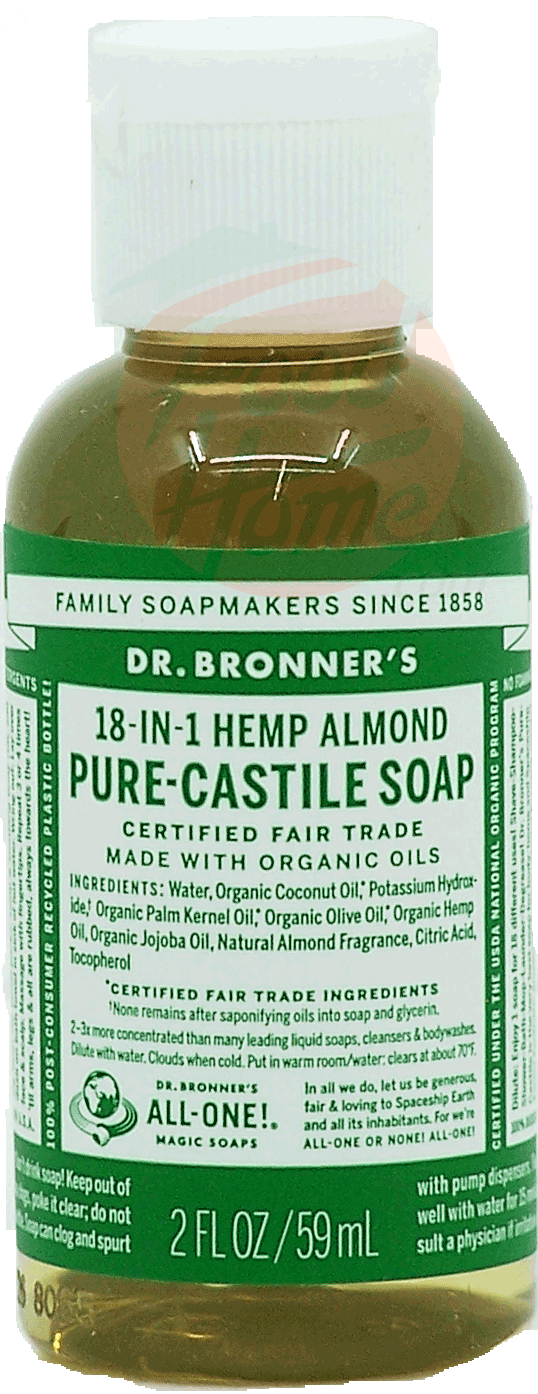 Dr. Bronner's Magic Family Soapmakers 18-in-1 hemp almond pure-castile liquid soap Full-Size Picture